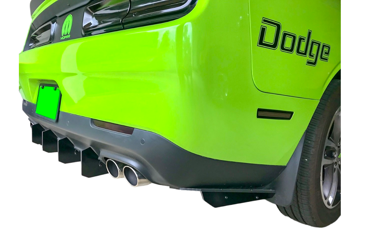 Authority Motorsport Rear Diffuser Kit V1 R2 Compatible with Dodge Cha